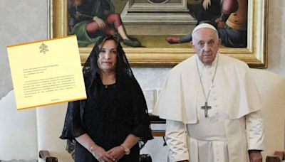 Papa Francisco envía mensaje a Dina Boluarte y espera que un “diálogo nacional contribuya a la reconciliación”