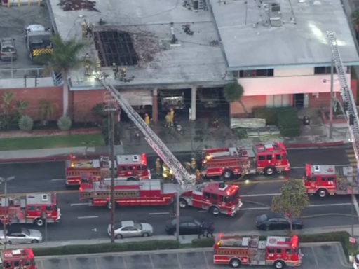 Huntington Park fire station damaged during massive fire