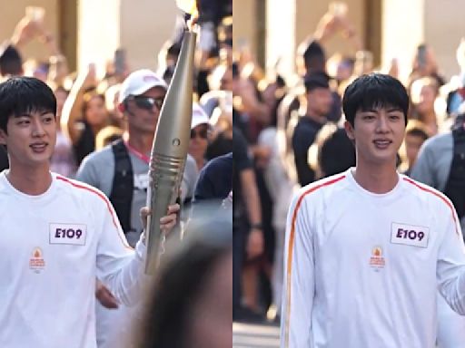 BTS's Jin carries Olympic torch in Paris amid massive fan support