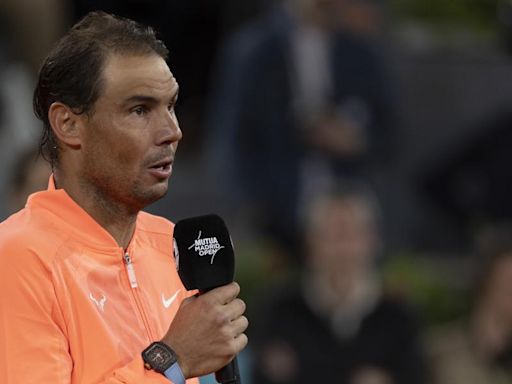 Nadal, en su emotivo homenaje en Madrid: "Es una broma, el año que viene vuelvo"