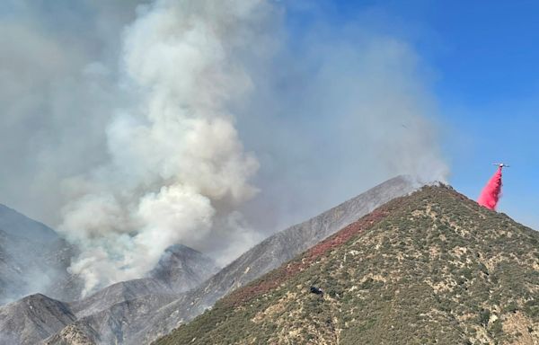330-acre Fork Fire in Angeles National Forest darkens sky over Southern California