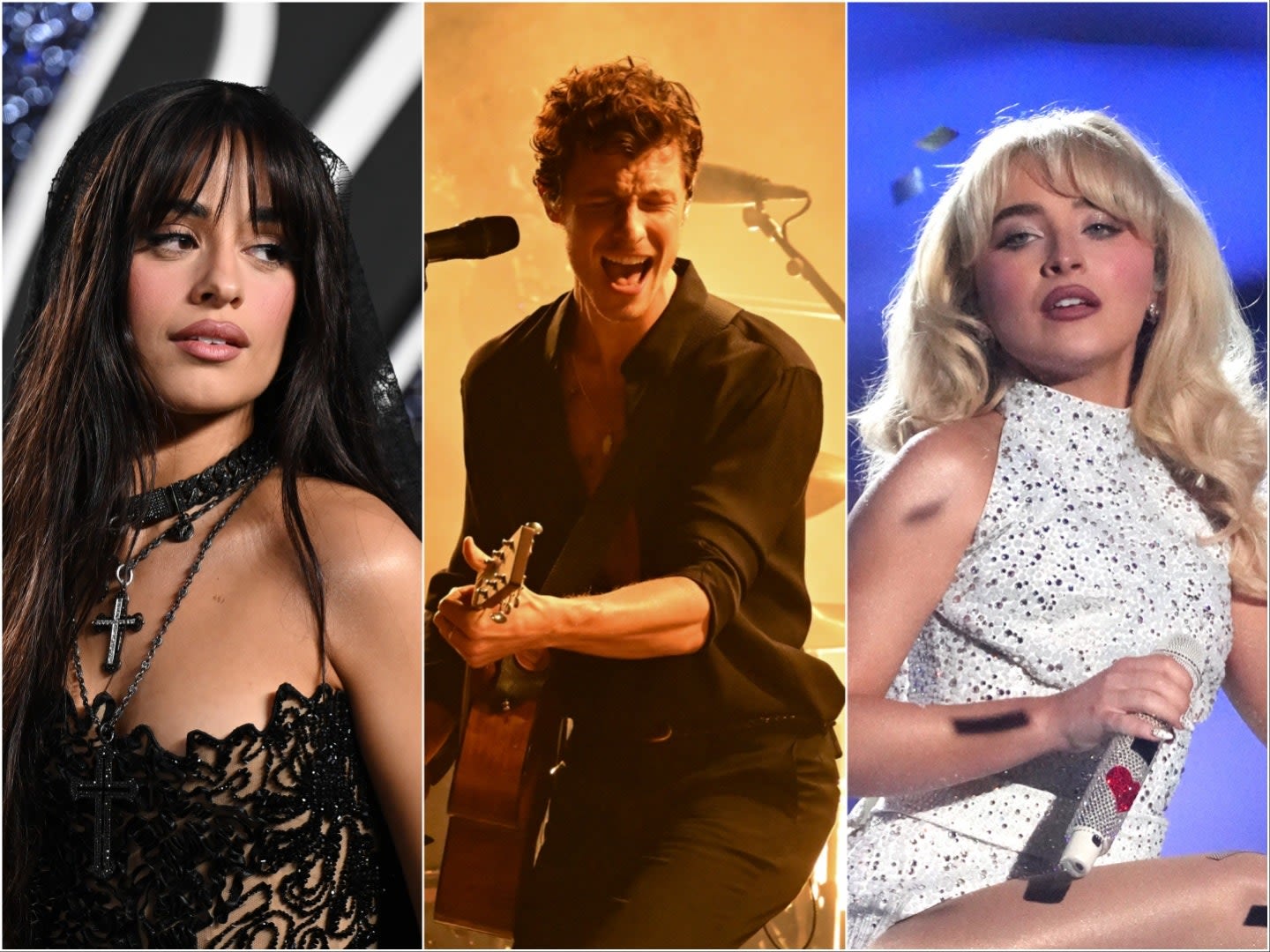 Sabrina Carpenter, Camila Cabello, and Shawn Mendes Brought Tension to the VMAs