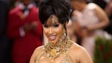 Cardi B Pairs Cut-Out Swimsuit With Colorful Hairstyle in New Photos