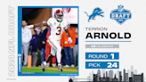Terrion Arnold selected No. 24 overall by Detroit Lions in first round of 2024 NFL draft