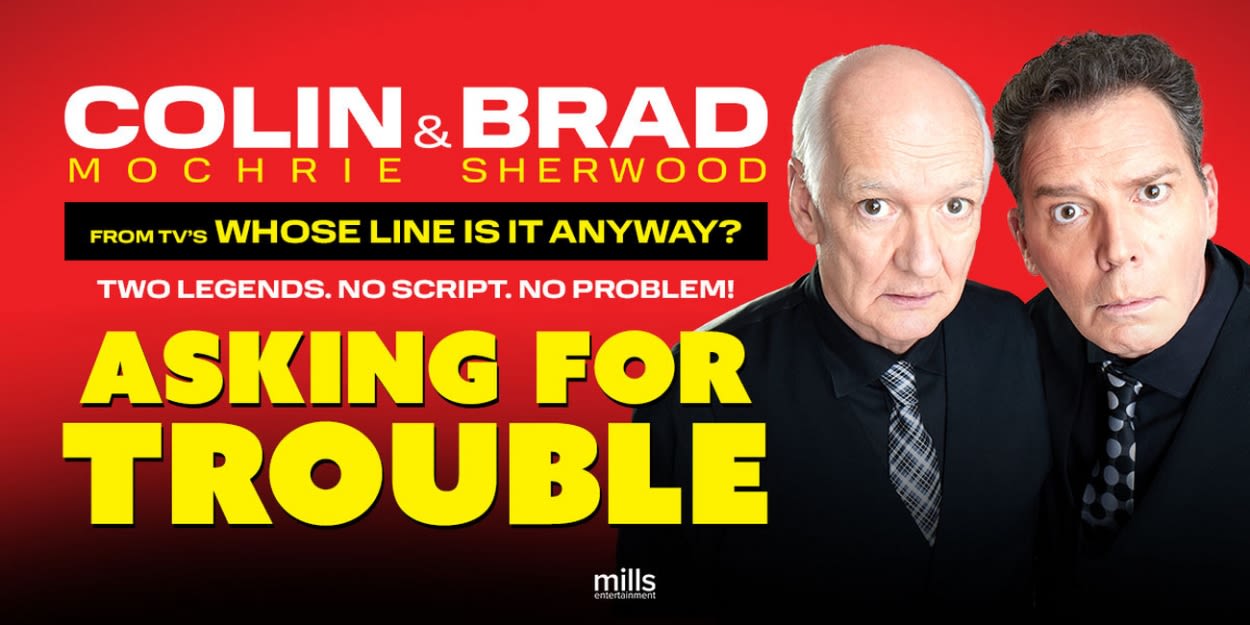 Colin Mochrie and Brad Sherwood Return to the Warner Theatre Next Week