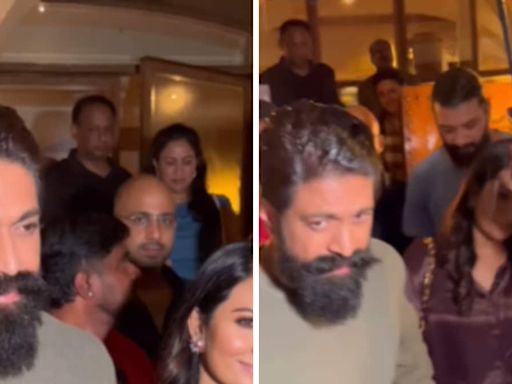 KGF Actor Yash Spotted On Dinner Date With Wife Radhika Pandit In Mumbai - News18