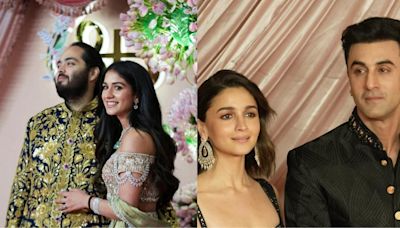 Anant Ambani, Radhika Merchant dazzle at sangeet ceremony; Bollywood celebrities light up gala