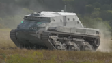 US government shows off massive AI-powered robot tank with green eyes
