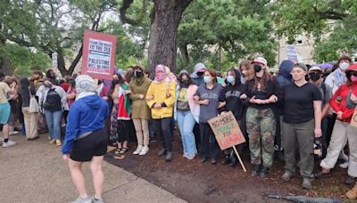 Pro-Palestine protests continue into second day on Tulane University campus in New Orleans