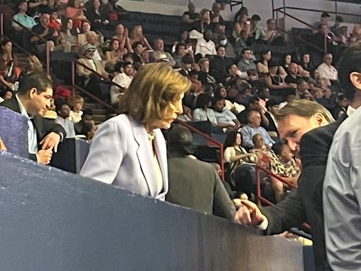 Nancy Pelosi attends Loyola graduation