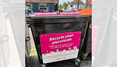 New pink recycling bins installed across city