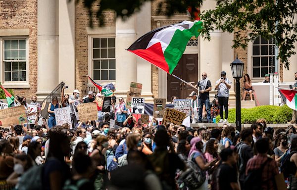 Trump tries to paint college campus anti-Israel protests as a Biden political liability