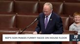 Congressman's son steals show on House floor, hamming it up for cameras