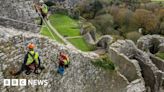 Corfe Castle: Rope teams begin three-year restoration