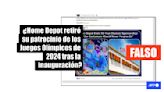 La empresa Home Depot no canceló convenio ni patrocinó a los Juegos Olímpicos de 2024