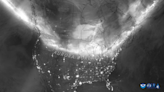 Satellite image maps extreme solar storm's stunning aurora over US