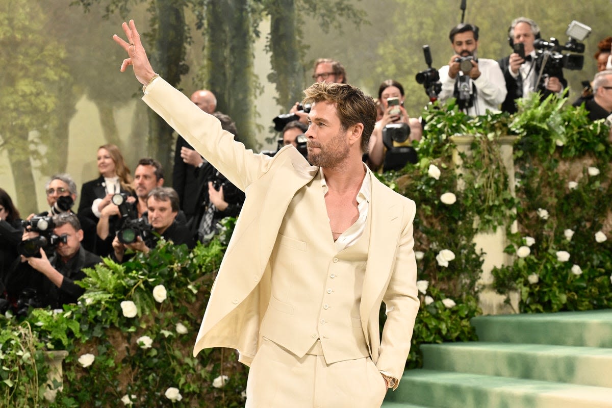 The rule Hollywood star Chris Hemsworth broke at the Met Gala