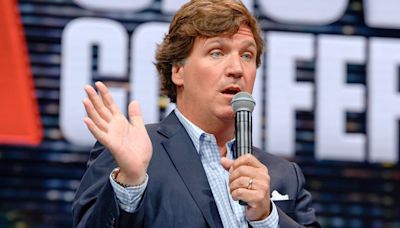 Tucker Carlson Spotted In Fox News Area At RNC