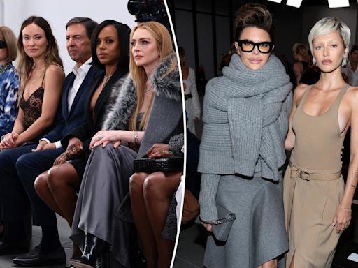 Lindsay Lohan, Olivia Wilde, Lisa Rinna and more stars sit front row at Michael Kors’ NYFW show