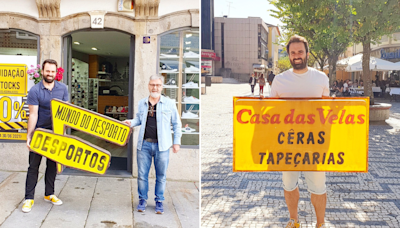 Nuno recolhe os letreiros antigos de Braga para “preservar a história da cidade”