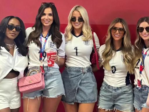 Dani Dyer poses with glam England Wags ahead of crunch Euro 2024 showdown