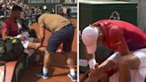 Novak Djokovic calls physio in sudden knee injury scare at French Open