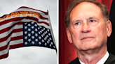 Bandera invertida de EEUU en el patio de un juez de la Corte Suprema desata polémica