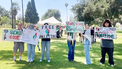 Pro-Palestinian students rally in Redlands