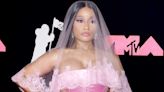 Nicki Minaj Stuns in Romantic Lace Pink Look With Veil as She Returns to VMAs Red Carpet -- Pics!