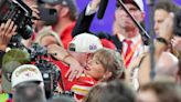 Taylor Swift is in her Red Era as Chiefs win Super Bowl in OT and she and Travis kiss on the field