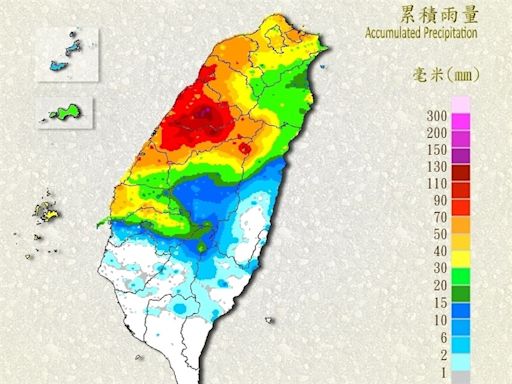 台中彰化南投等14縣市防大雨 苗栗泰安累積雨量147毫米