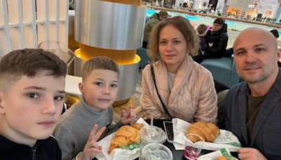 Ukrainian family flee to UK for second time