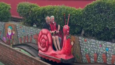 All the celebrities spotted riding Great Yarmouth's famous snails