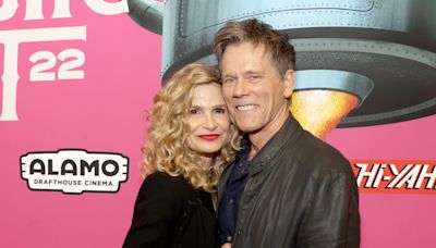 Kyra Sedgwick Stuns in Latex Mini Dress in Rare Appearance With Kevin Bacon and 2 Grown Kids