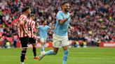 Riyad Mahrez treble cuts down Blades and takes Manchester City to FA Cup final