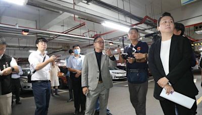 基隆博愛停車場漏水惹民怨 議長童子瑋要求市府改善