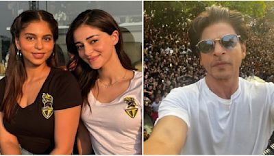 WATCH: Shah Rukh Khan waves at fans; Suhana Khan, Shanaya Kapoor, Ananya Panday rejoice as KKR enters IPL 2024 finals