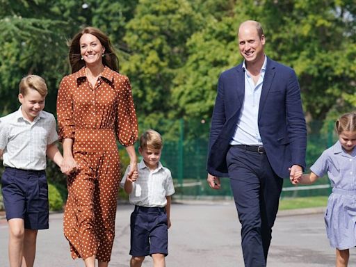 Prince George, Charlotte and Louis' names at school