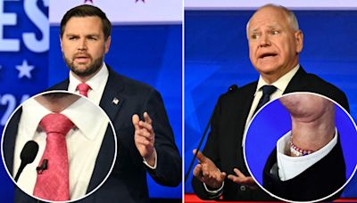 A ‘Distracting’ Tie and a Nod to Swifties: The VP Debate’s Sartorial Choices