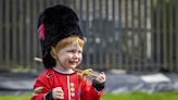 Boy, 3, dresses up as Queen's Grenadier Guard to pay tribute to late monarch