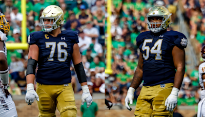 Joe Alt, Blake Fisher Build On Notre Dame's Elite Offensive Line Tradition