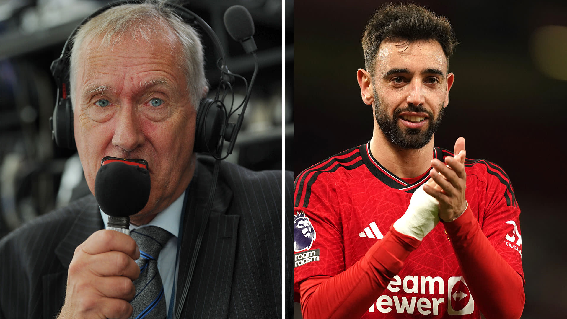 Martin Tyler apologises to Bruno Fernandes for deliberate mistake