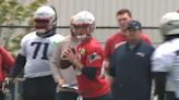 Drake Maye leads group of Patriots rookies on field at first day of OTAs