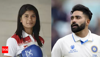 Group-1 jobs for cricketer Mohammed Siraj and boxer Nikhat Zareen: Telangana CM Revanth Reddy says cabinet will discuss | Hyderabad News - Times of India