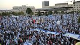 Tens of thousands protest Israeli judicial reform on eve of landmark hearing