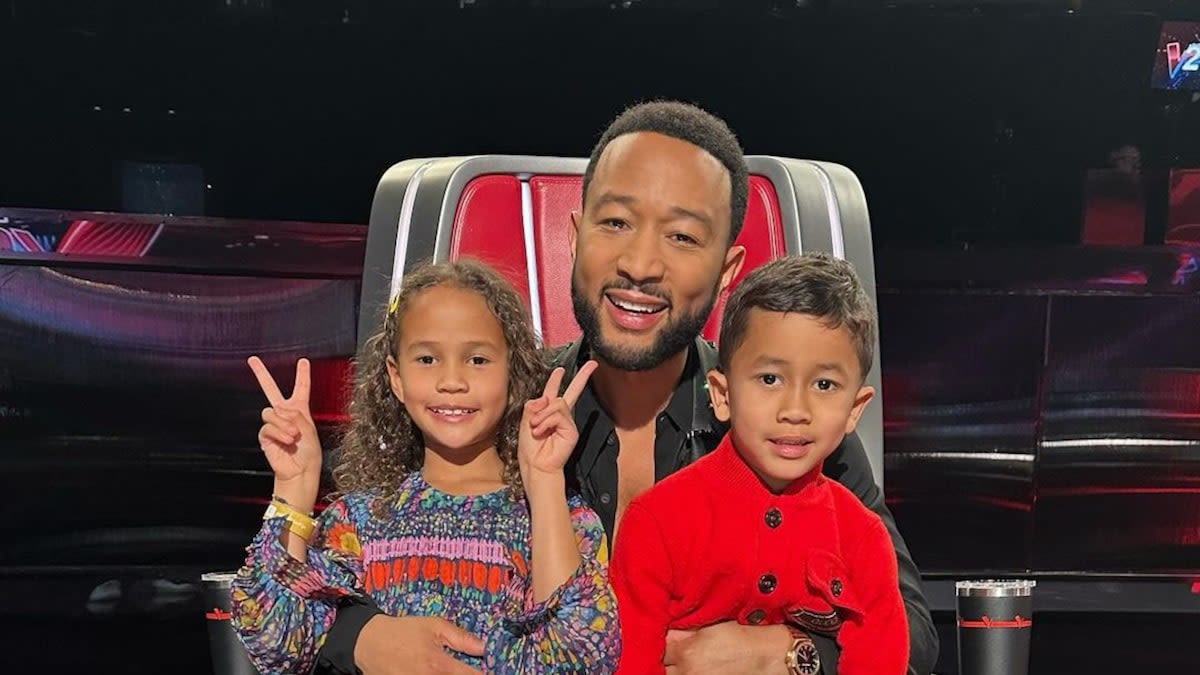 How John Legend's Kids Luna & Miles Help Him Coach ‘The Voice’ (Exclusive)