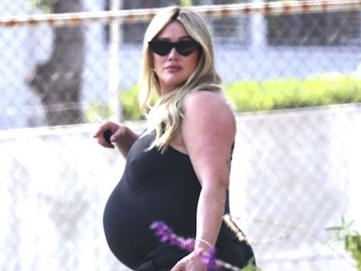 Pregnant Hilary Duff Spotted Showing Off Her Baby Bump as Due Date Draws Near