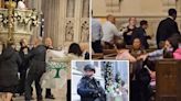 Serial protesters disrupt Easter Mass at St. Patrick’s with ‘Free Palestine’ chants before cops haul them away
