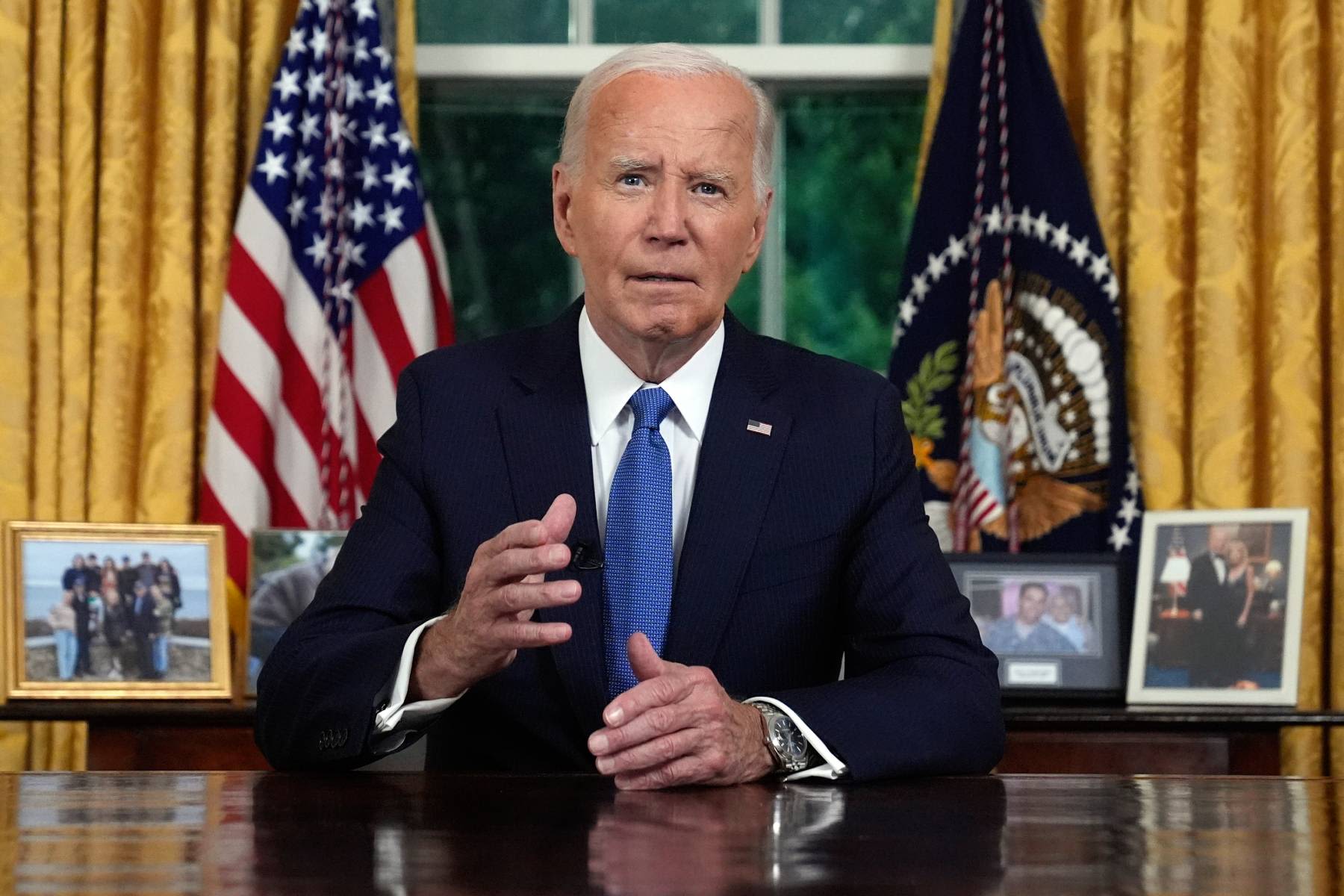 Biden Says Democracy ‘More Important Than Any Title’ in Oval Office Speech