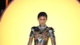 Queen Z! Zendaya arrives at Dune 2 premiere in metallic Mugler fembot couture